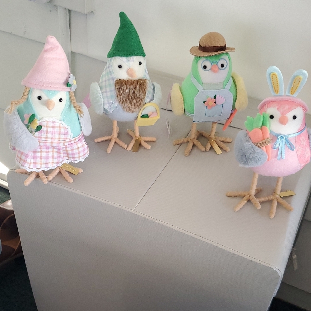 Set of Four Festive Bird Figurines 2023 Target